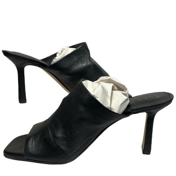 Gianni Bini Leather Black Heel Sandals / Size-8M - Picture 7 of 9